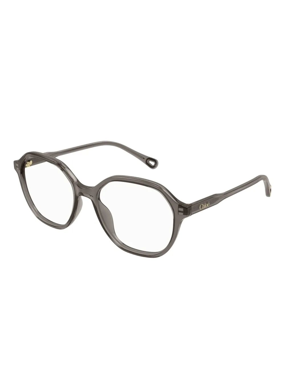 Chloé Eyewear Bril met rond montuur Grijs