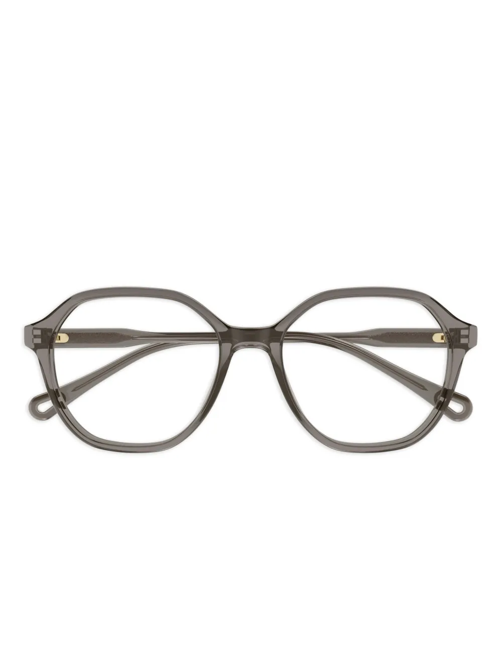 Chloé Eyewear Bril met rond montuur Grijs