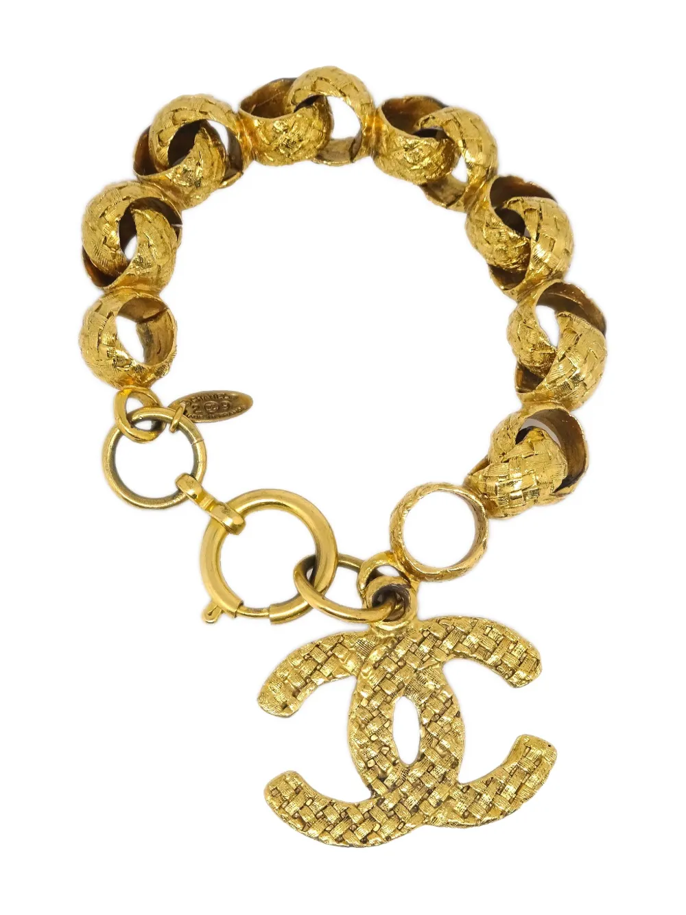 CHANEL Pre-Owned 1990-2000s ココマーク ブレスレット - ゴールドトーン CHANEL Pre-Owned 1990-2000s ココマーク ブレスレット - ゴールドトーン