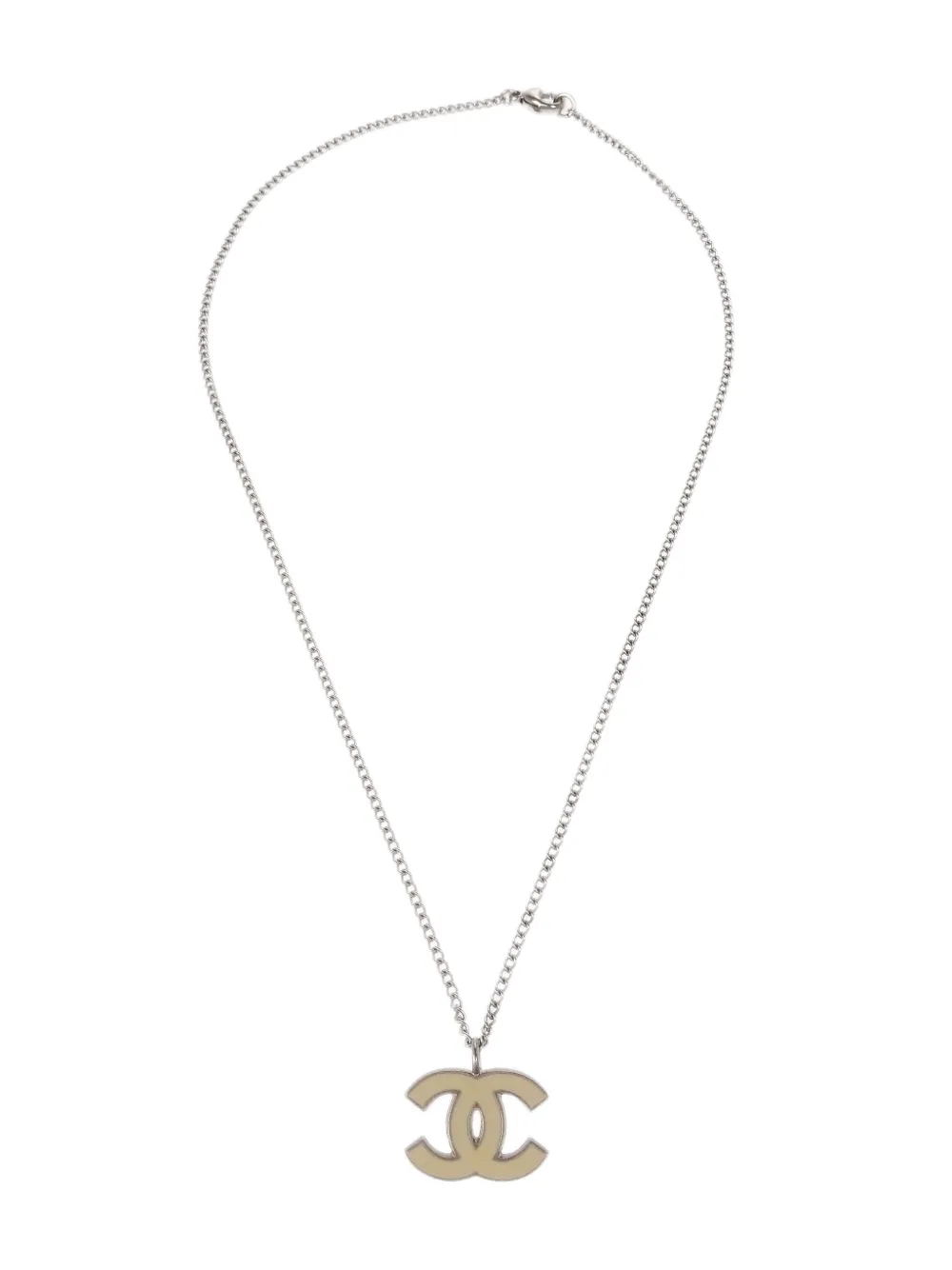 CHANEL Pre-Owned قلادة بدلاية CC المميزة 2006 | فضي | Image 1