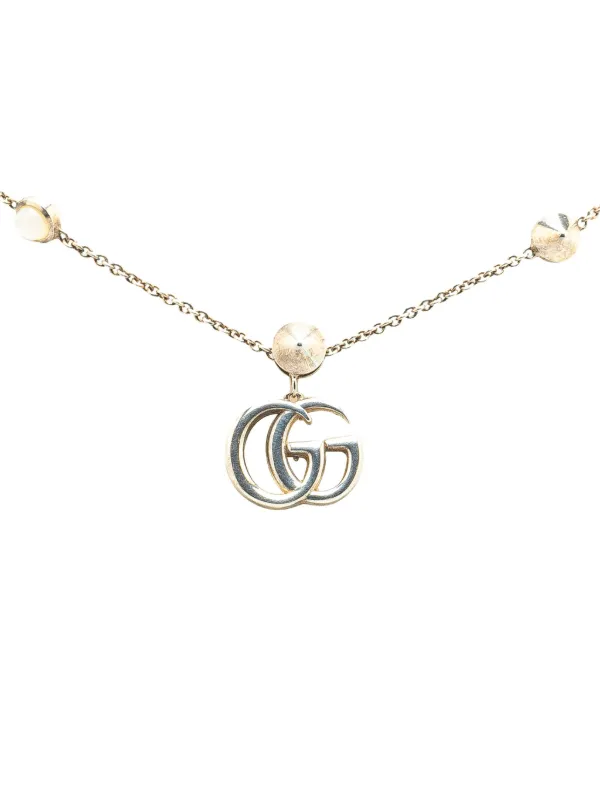 Gucci Pre-Owned 2000-2025 スターリングシルバー ダブルG 