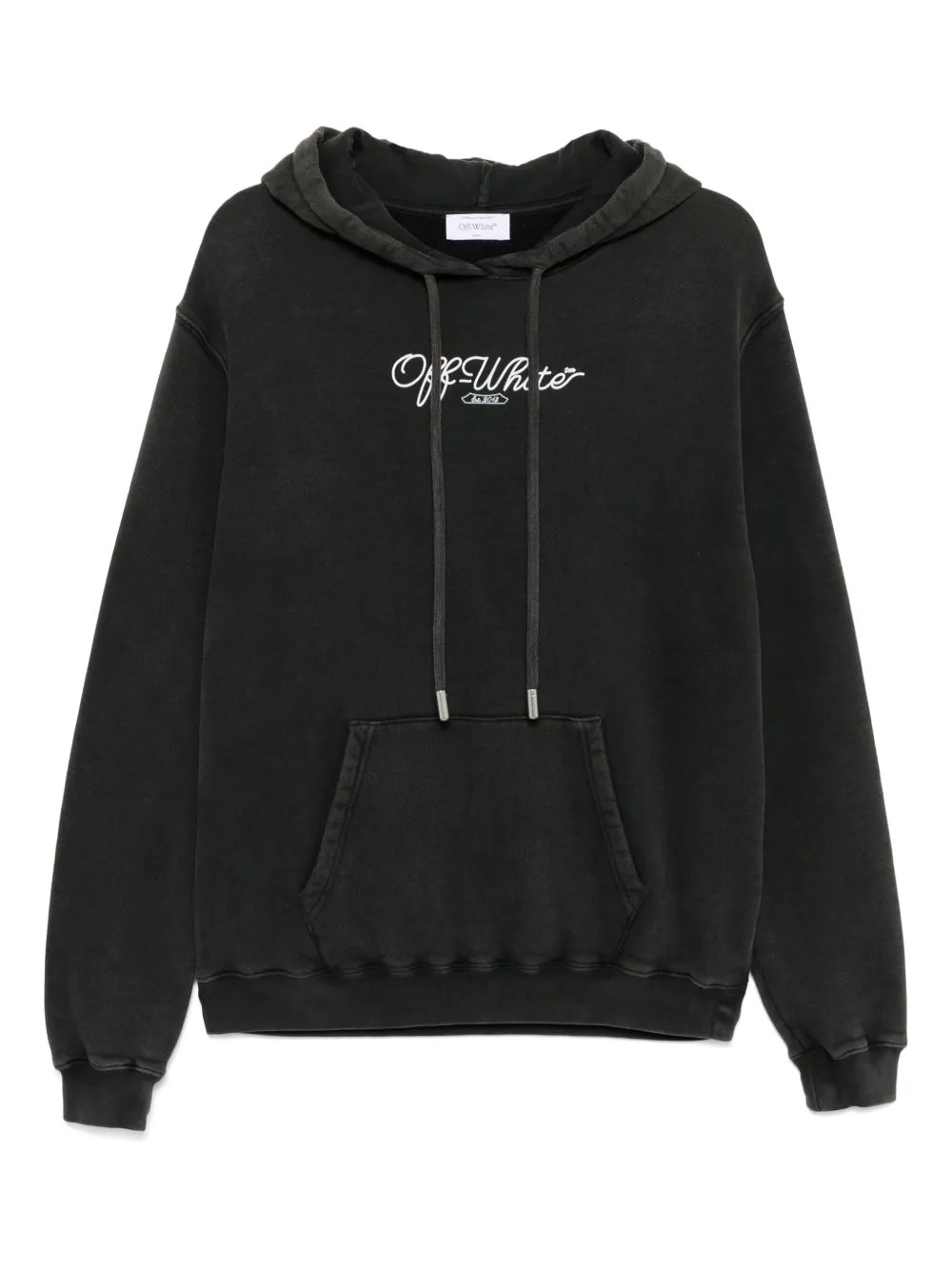 Off-White Hoodie met schaarpijl Grijs