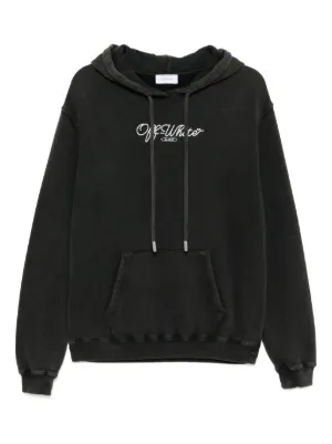 Off-White ロゴ パーカー | ブラック | FARFETCH JP