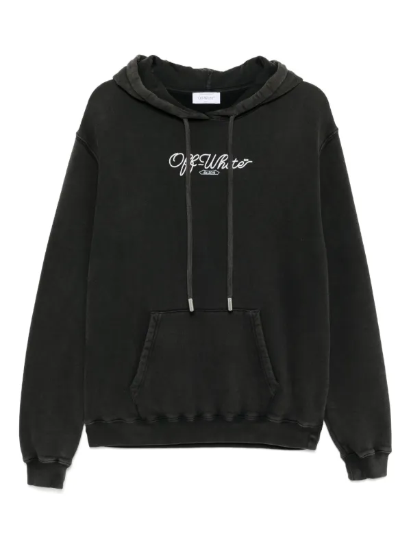 Off-White Scissor-arrow Hoodie in Black