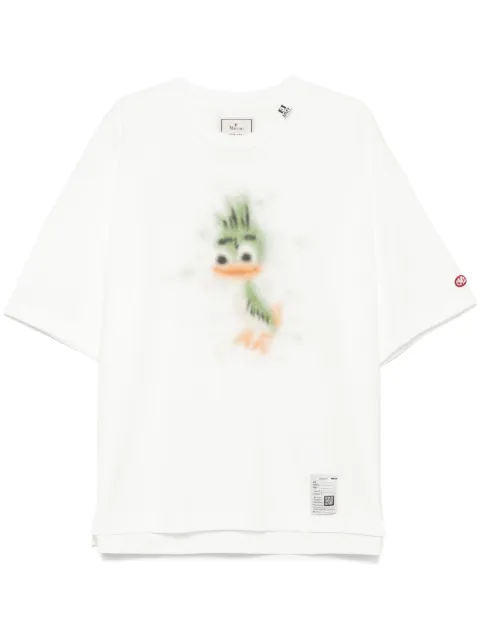 Maison MIHARA YASUHIRO Leon-print distressed T-shirt 