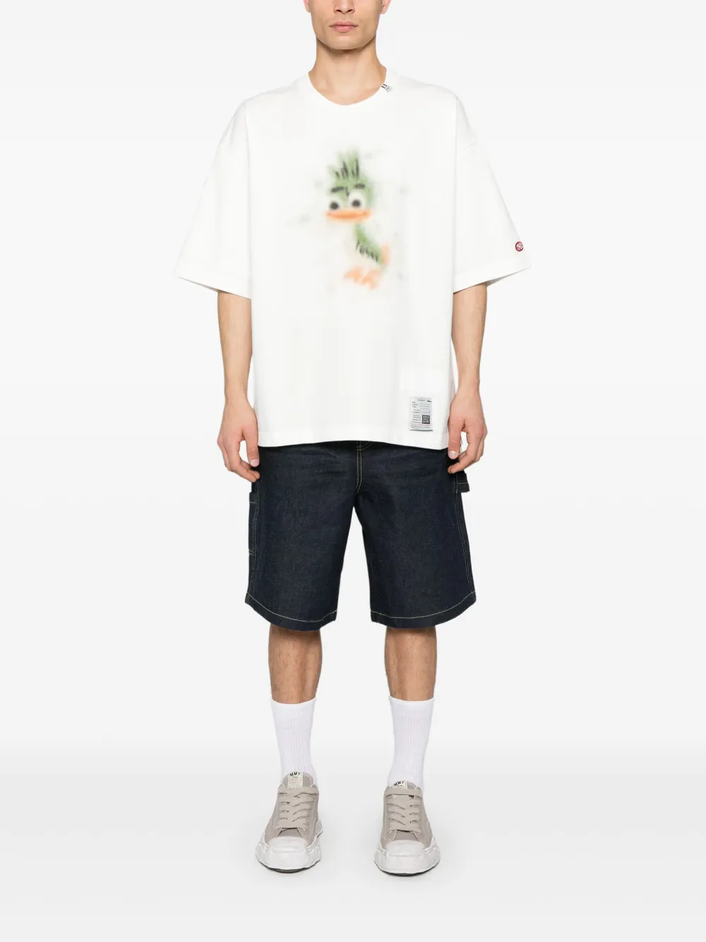 Maison MIHARA YASUHIRO Gerafeld T-shirt met print - Wit