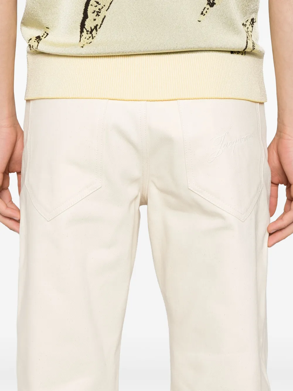Jacquemus Le De-Nîmes Venice jeans Beige