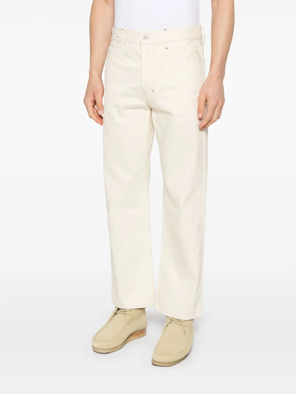 Jacquemus Le De-Nîmes Venice jeans Beige