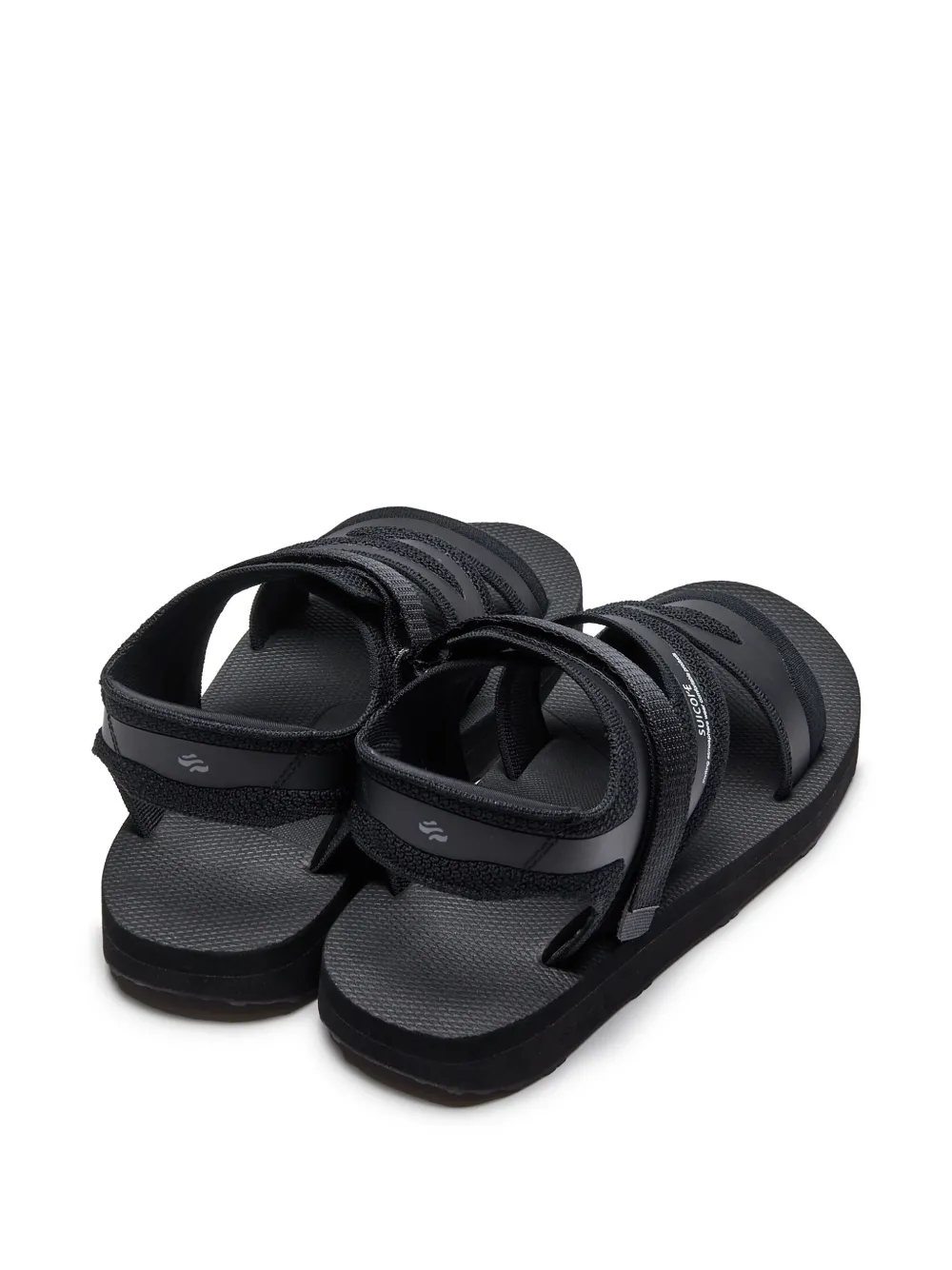 Suicoke logo sandals Black