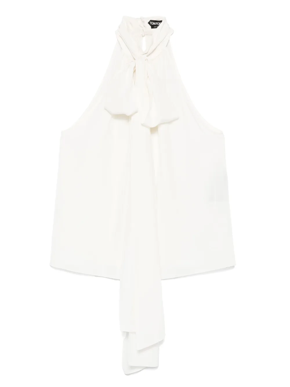 TOM FORD Mouwloze blouse Beige