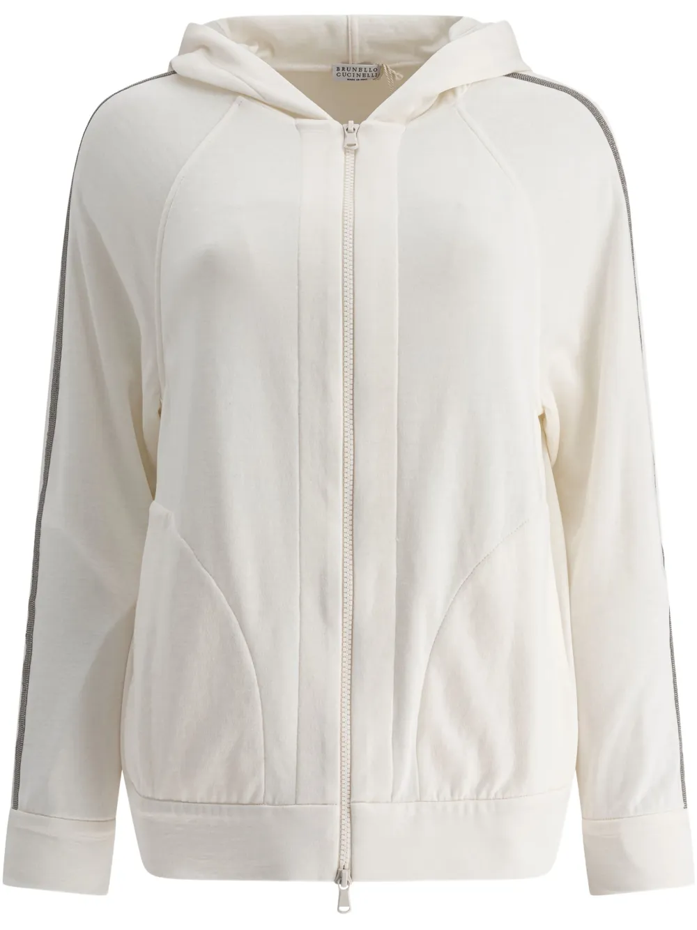 Brunello Cucinelli zip-up hoodie | White | Image 1