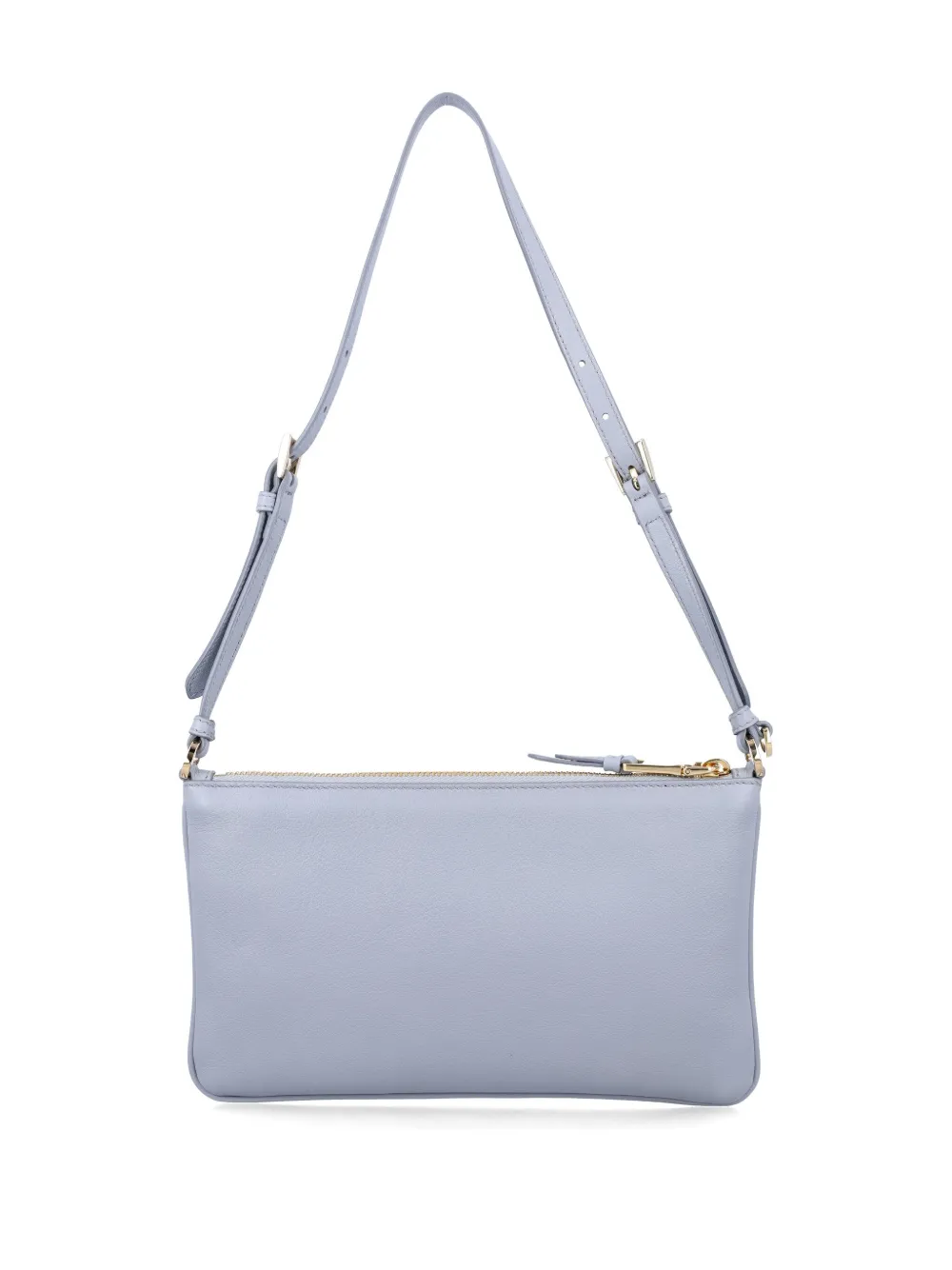 Prada triangle-logo shoulder bag - Blauw