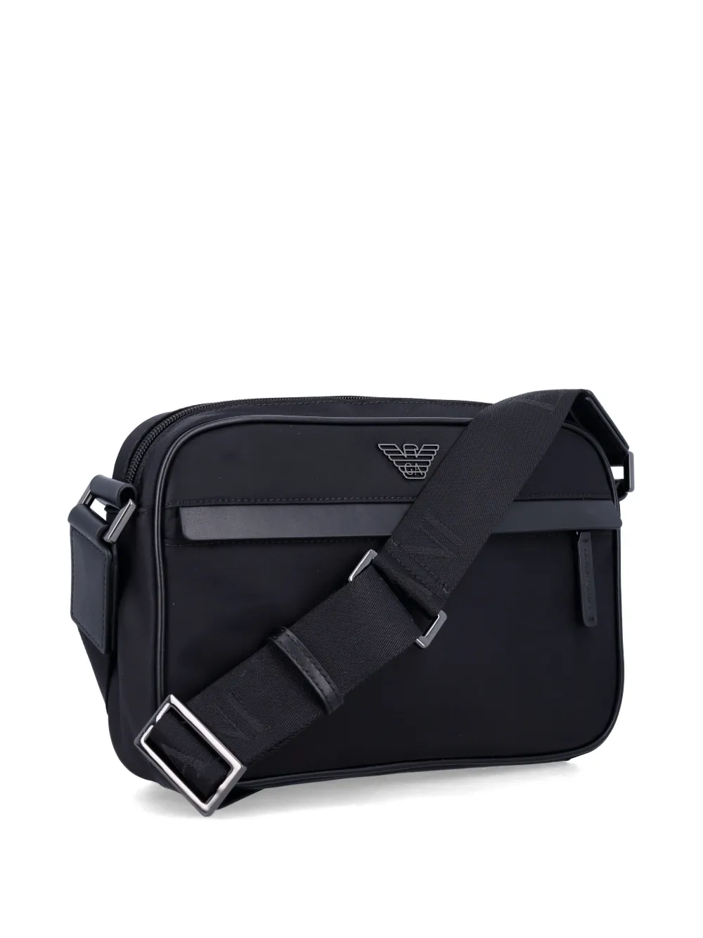 Emporio Armani Crossbodytas met logoplakkaat Zwart