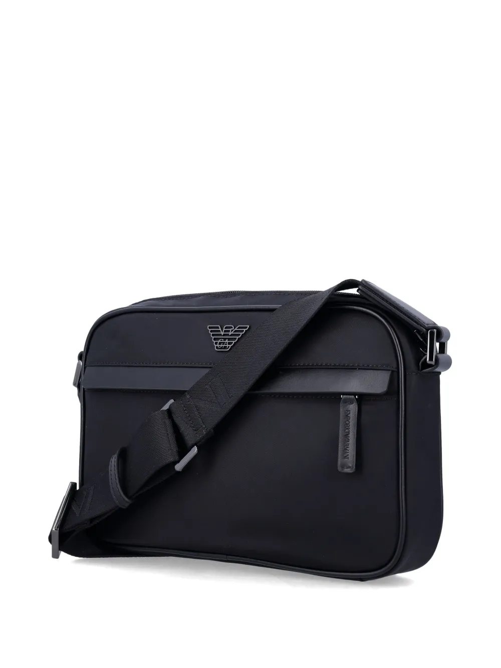Emporio Armani Crossbodytas met logoplakkaat Zwart