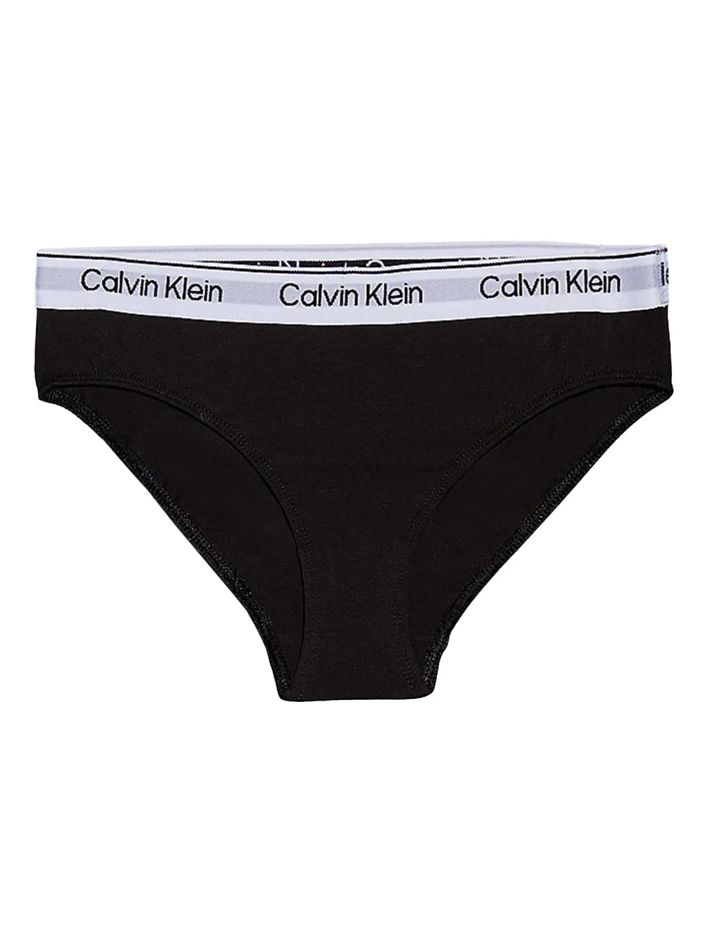 Calvin Klein Kids Twee katoenen slips Zwart