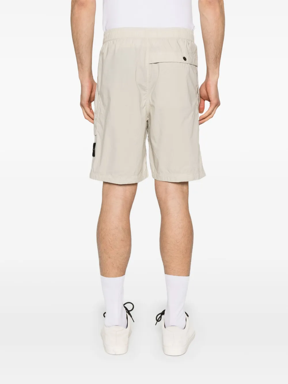 Stone Island Shorts met Compass-logopatch Beige