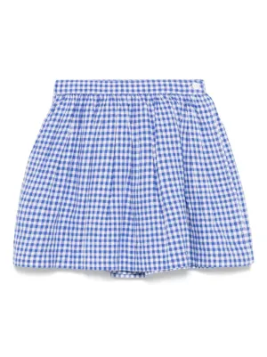 BURBERRY キッズ チェック柄 キュロット Burberry Kids チェック キュロット | ニュートラル | FARFETCH JP