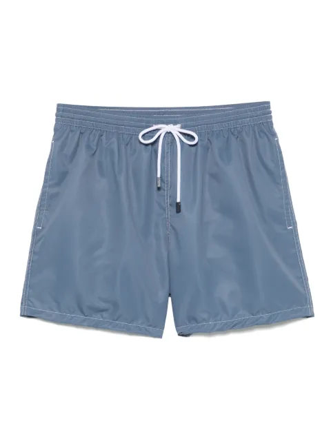 Barba logo-patch swim shorts 