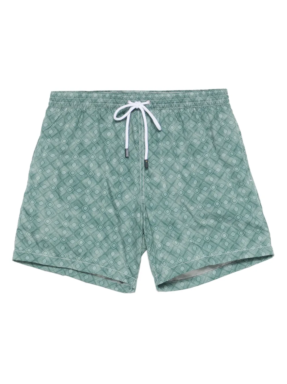 graphic-print swim shorts