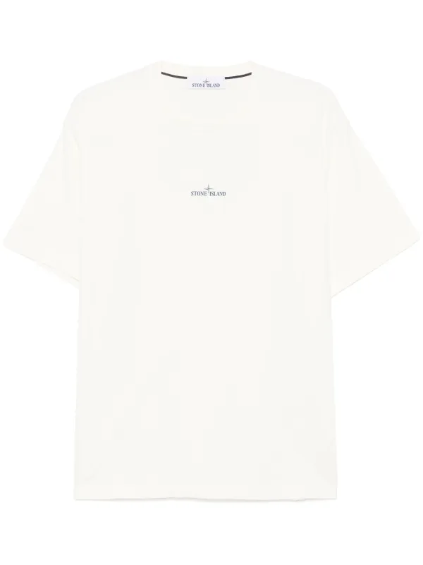 Tシャツ・カットソー STONE  Stone  T-shirts and Polos White Stone Island - Long sleeve T-shirt White - The Corner