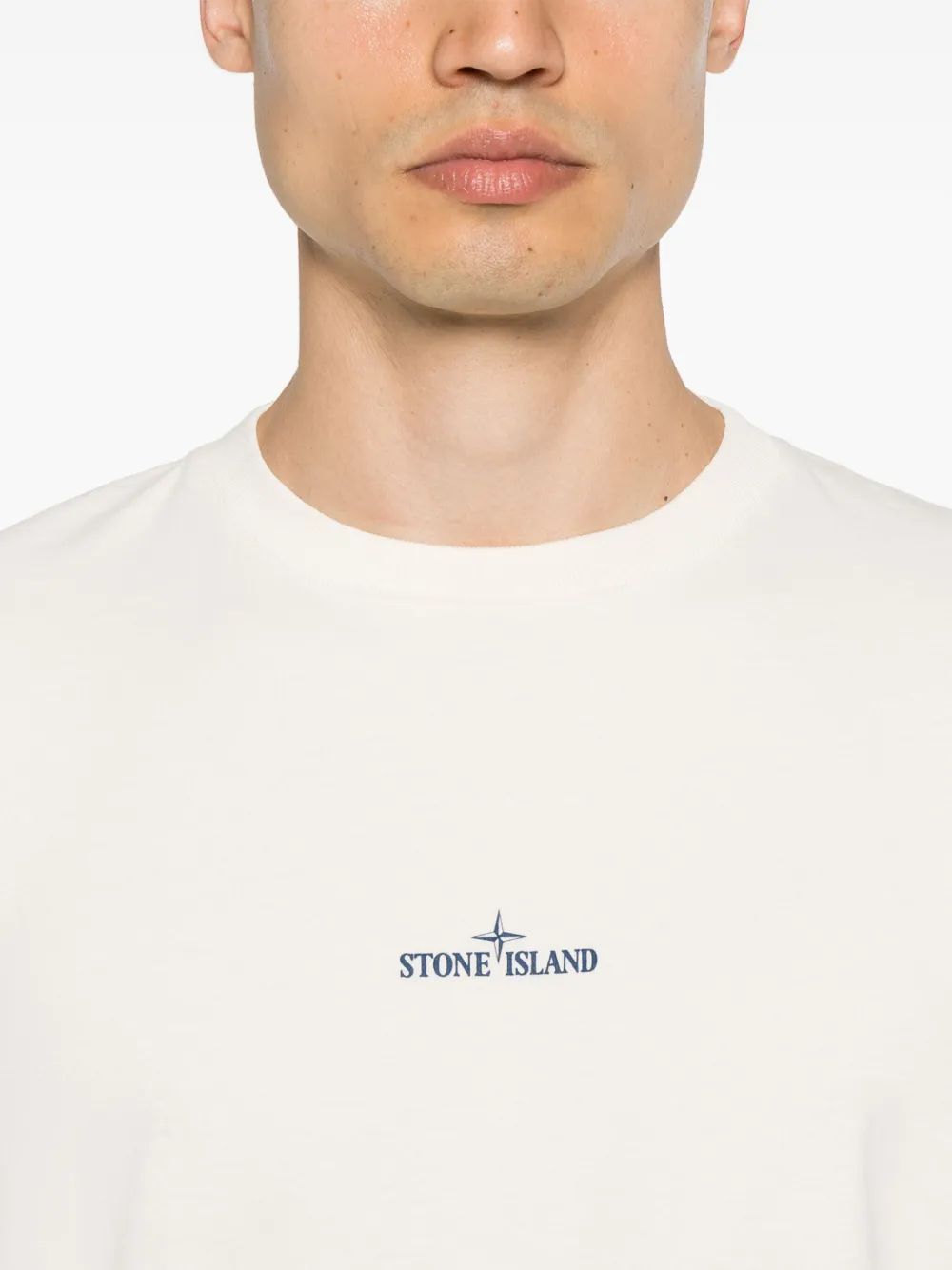 STONE ISLAND LOGO-PRINT T-SHIRT