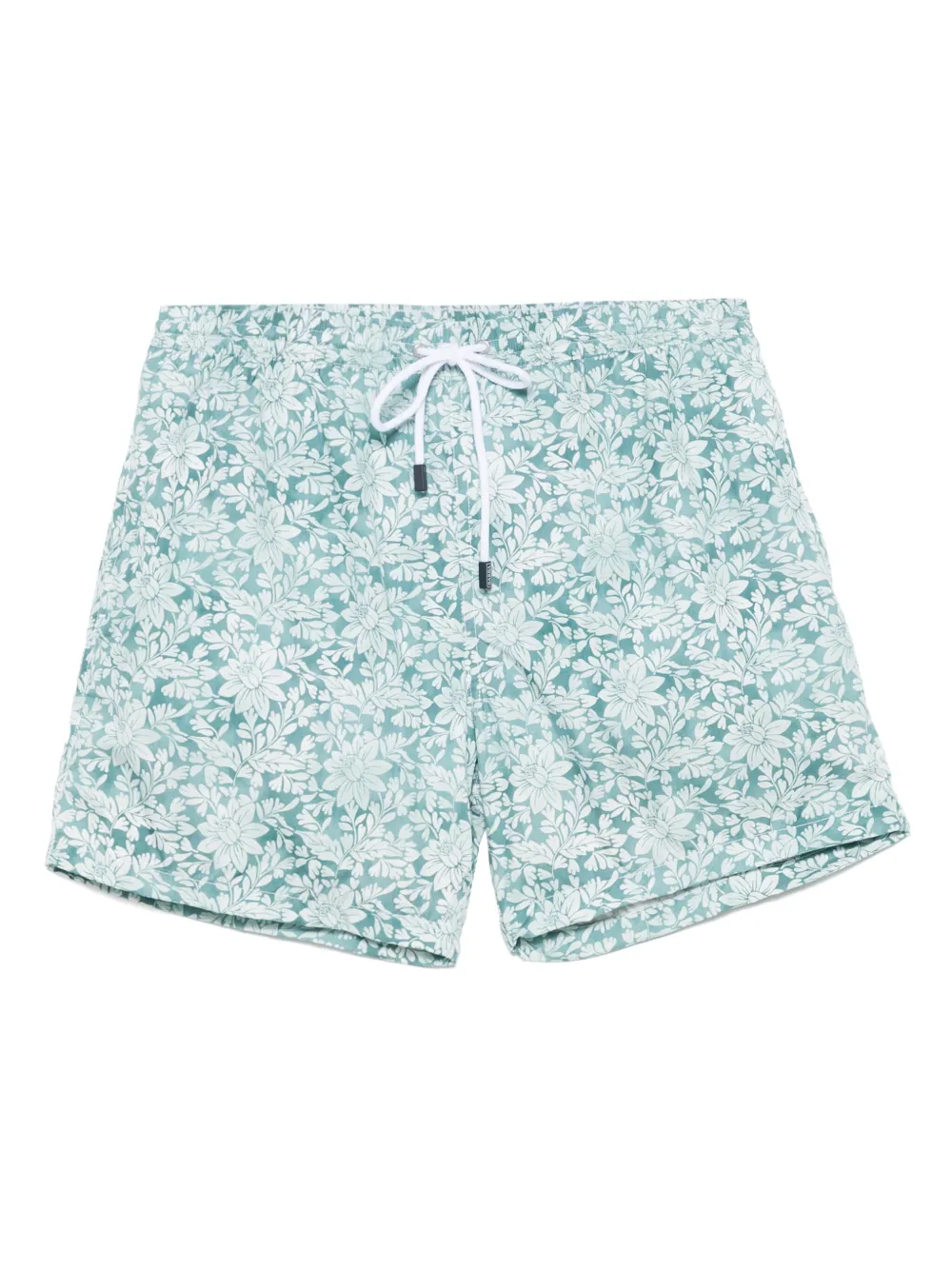 floral-print swim shorts