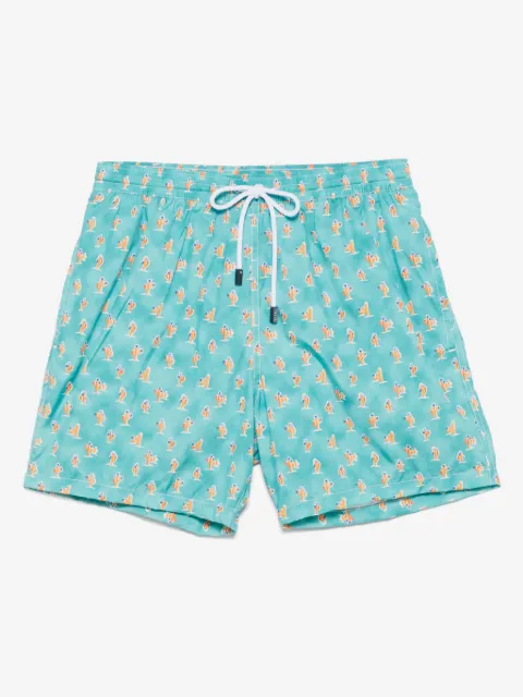 Barba cactus-print swim shorts