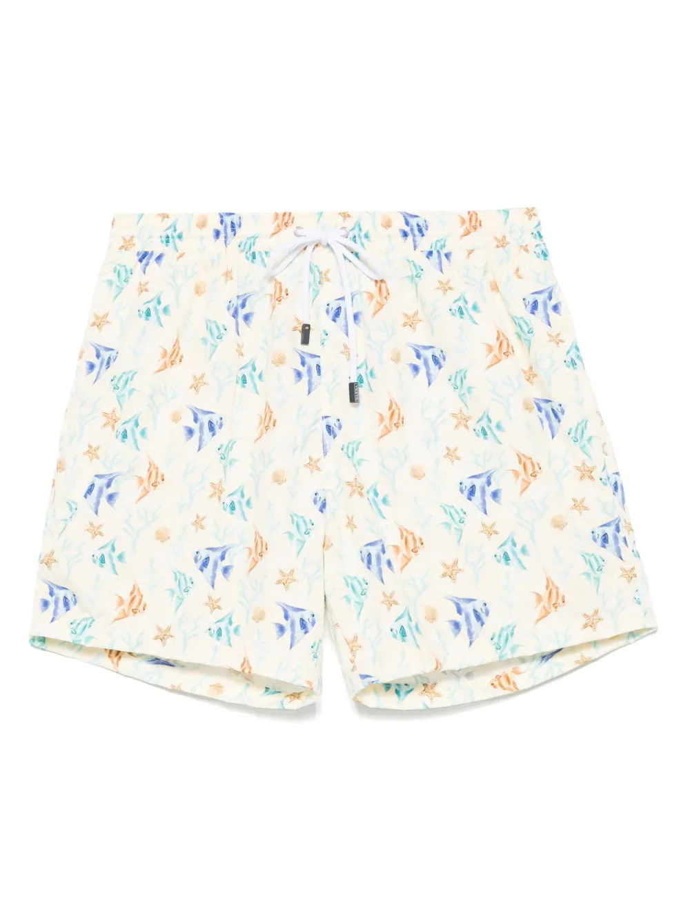 printed swim shorts