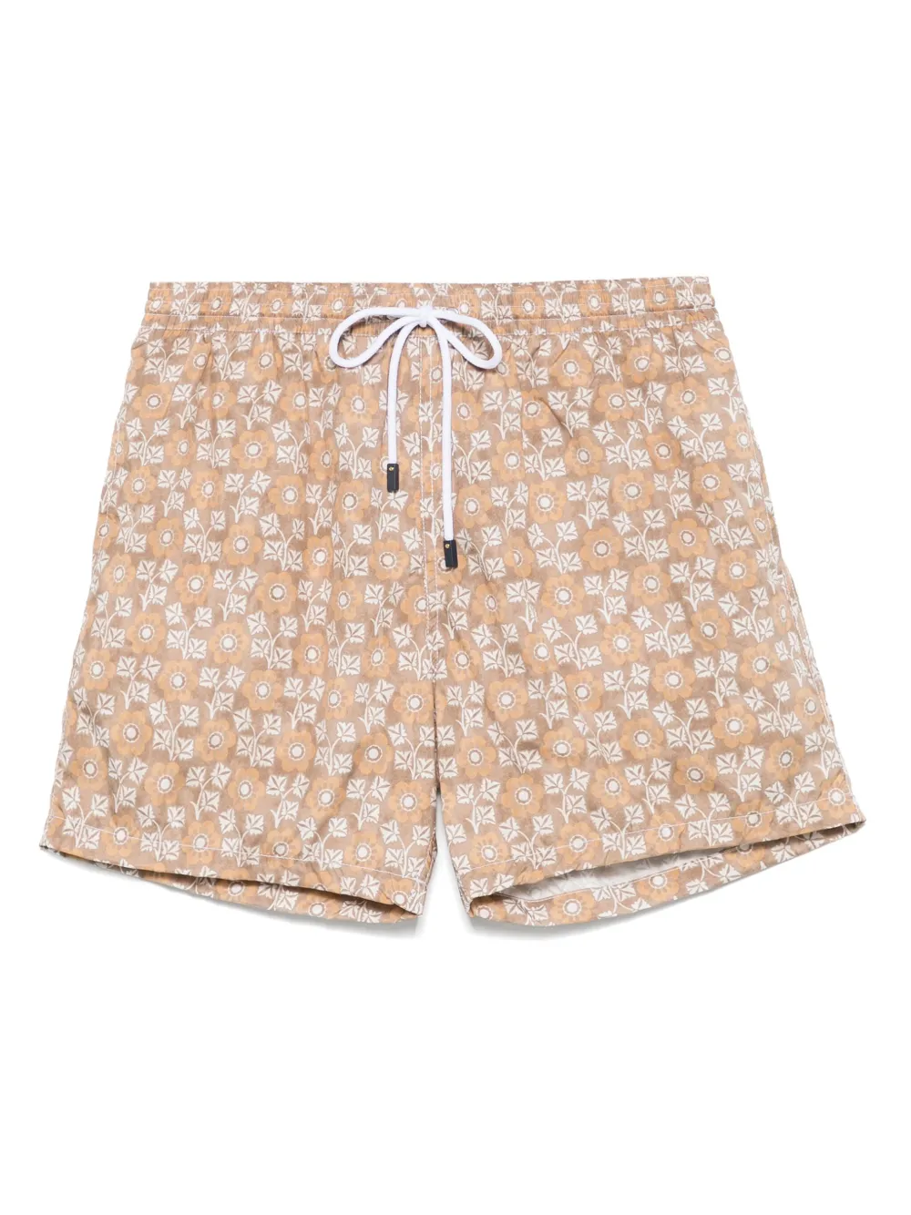 floral-print swim shorts