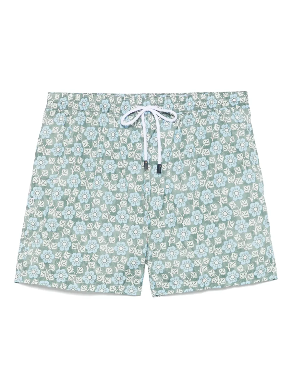 Barba floral-print swim shorts Groen