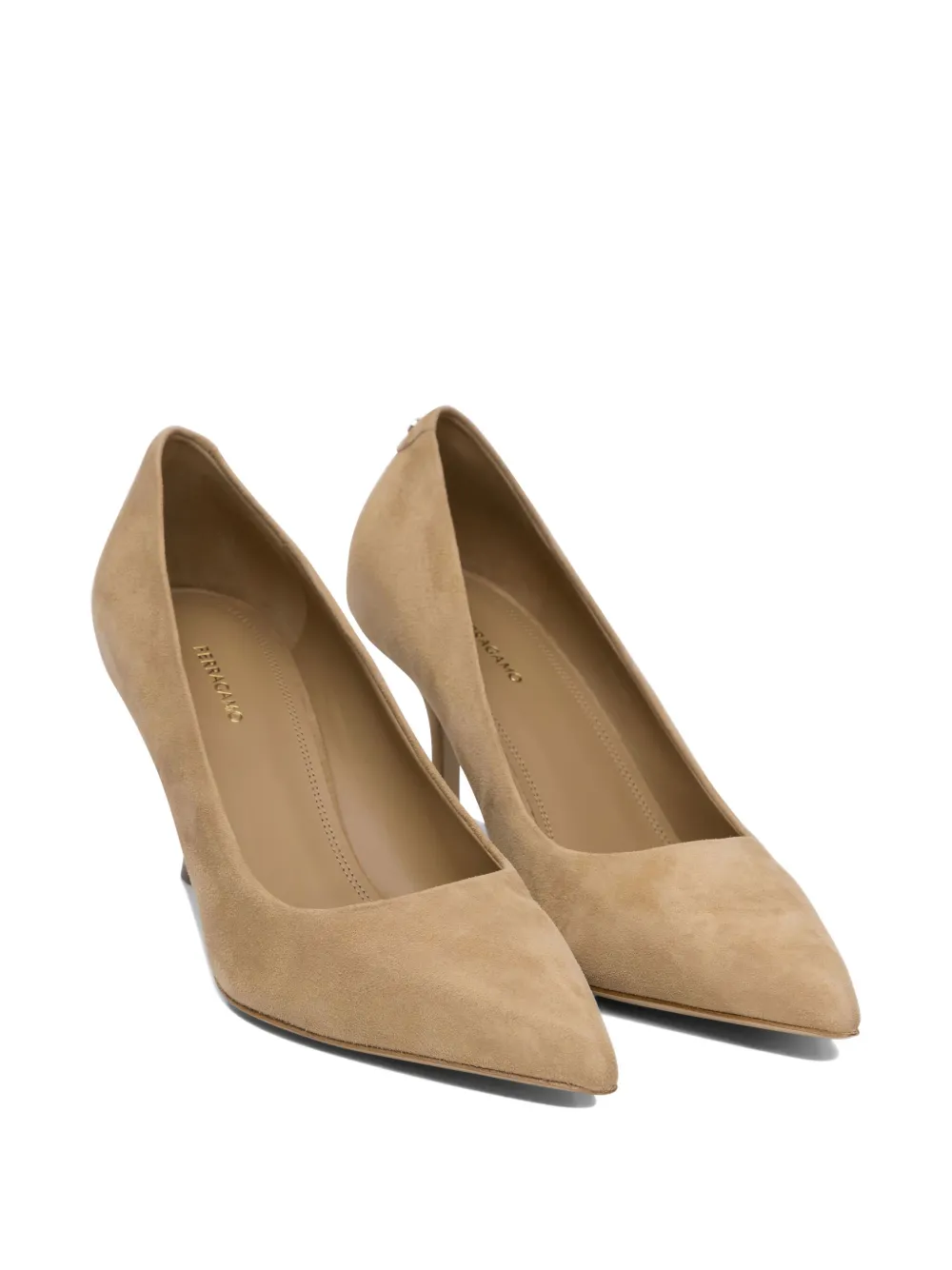 Ferragamo 70 mm suède pumps - Beige