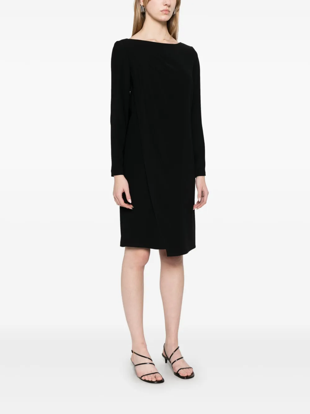 Emporio Armani Mini-jurk met geplooid detail Zwart