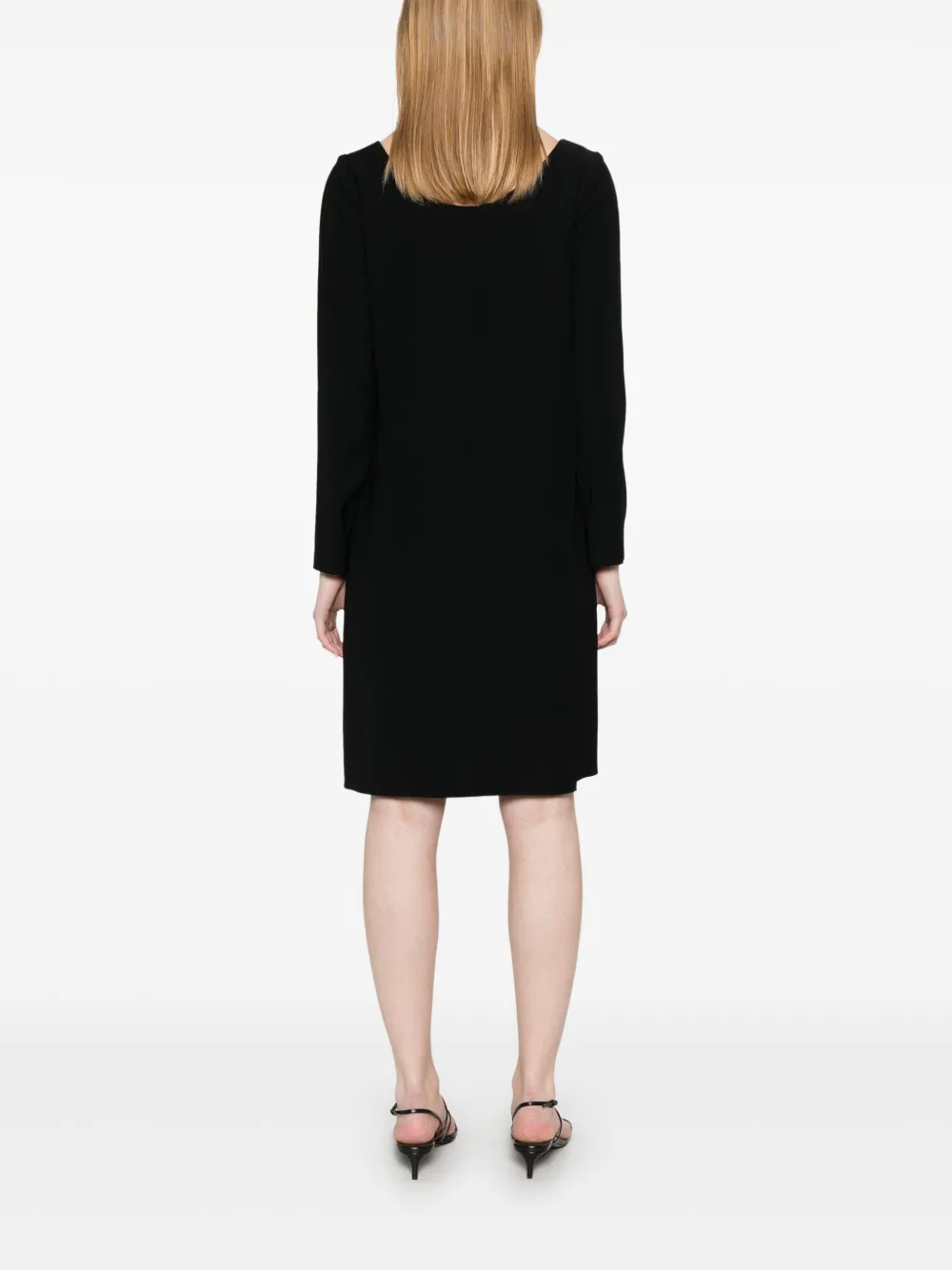 Emporio Armani Mini-jurk met geplooid detail Zwart