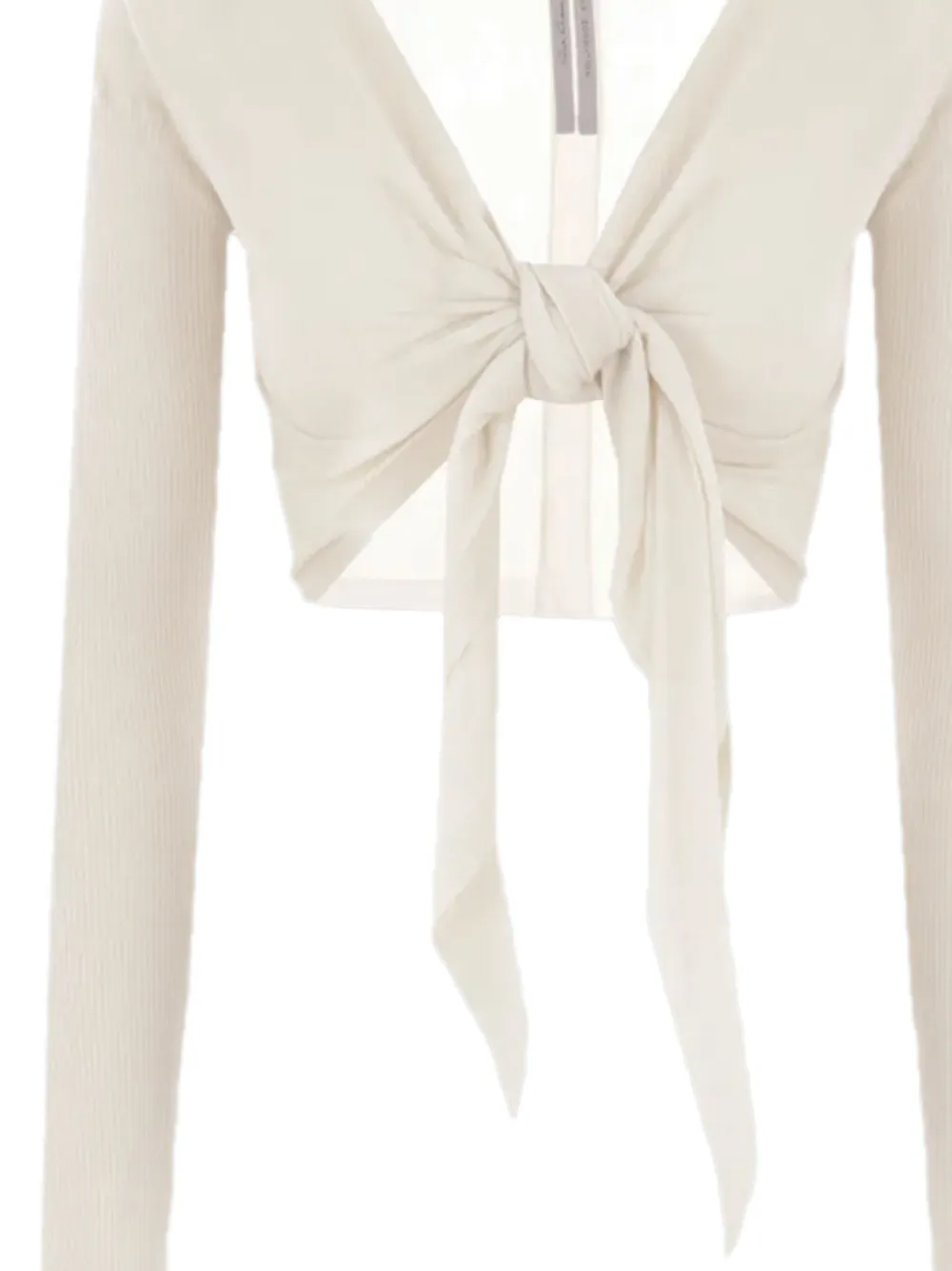 Rick Owens Vest met gestrikte voorkant Beige