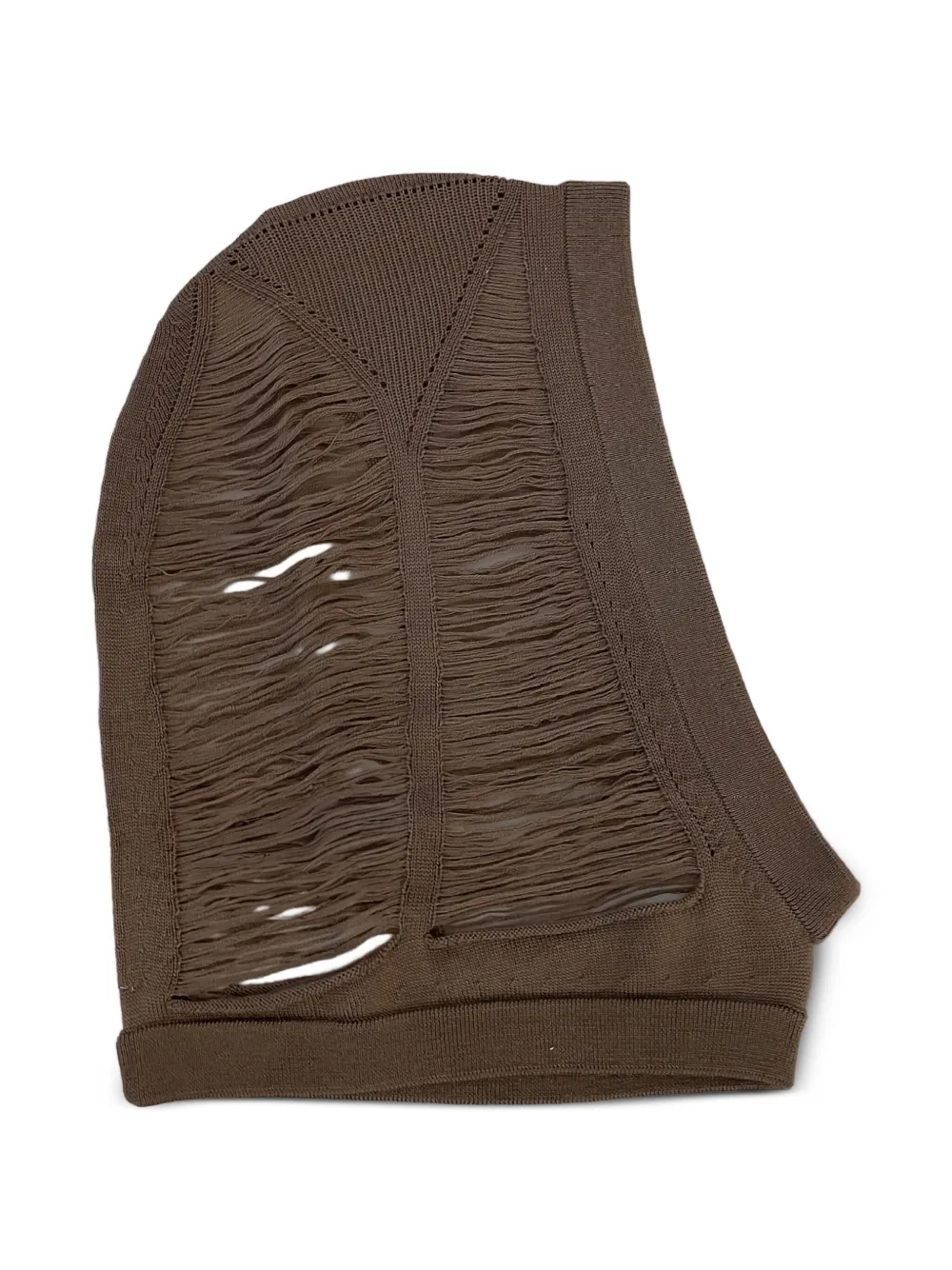 cut-out knit hat