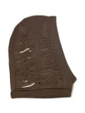 Rick Owens cut-out knit hat - Brown