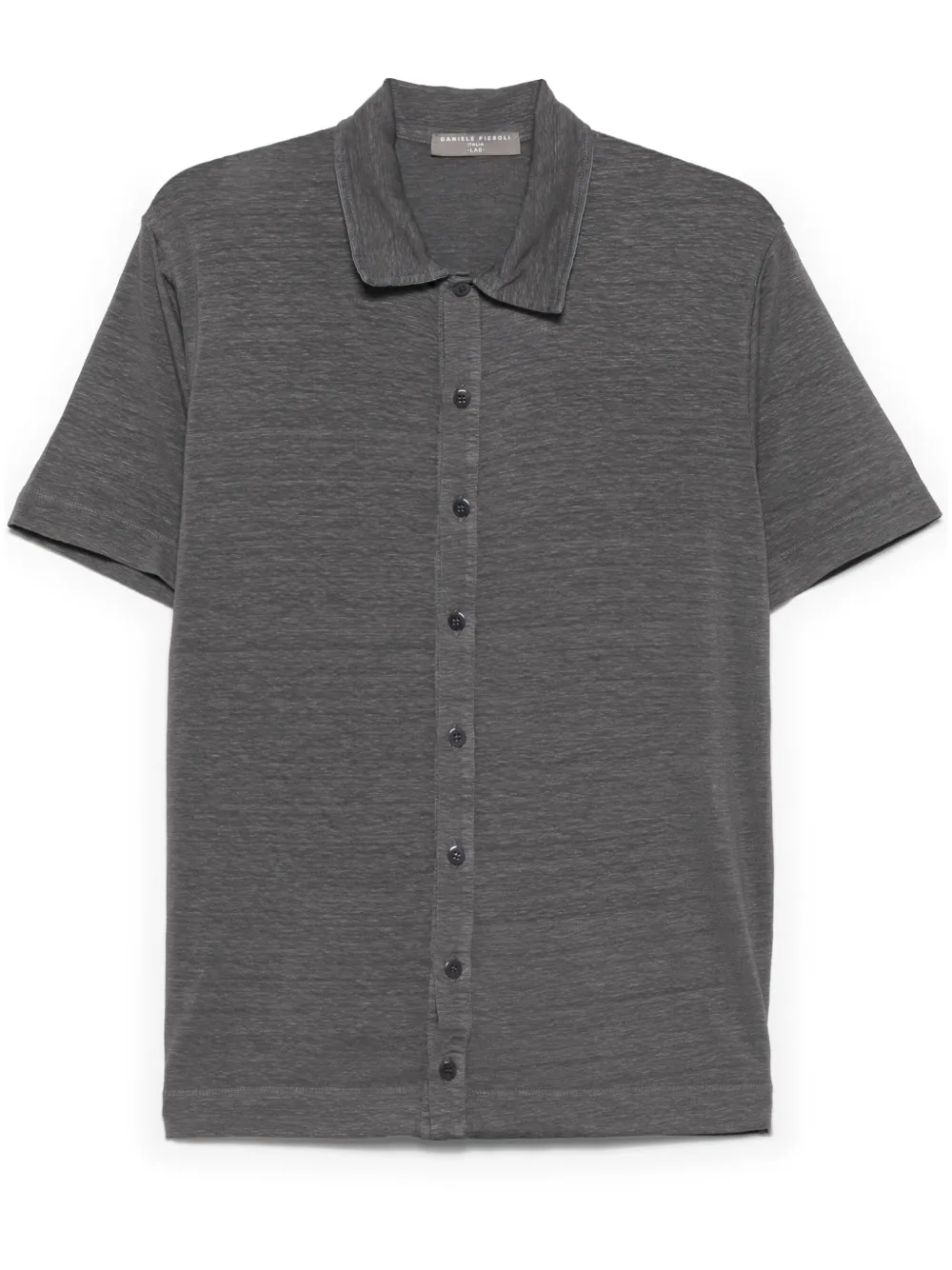 slub-texture polo shirt