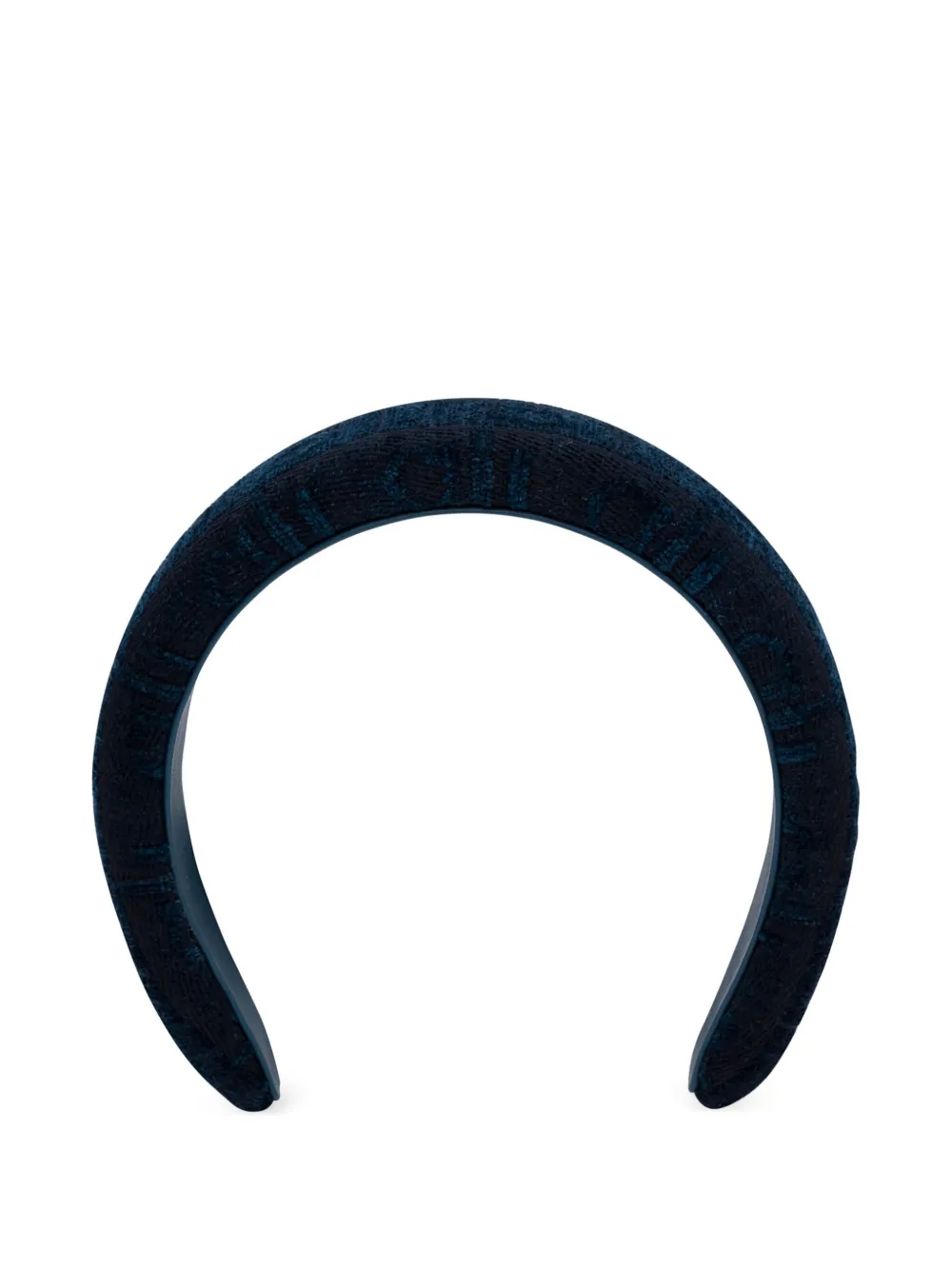 Ferragamo Fluwelen haarband met textuur Blauw