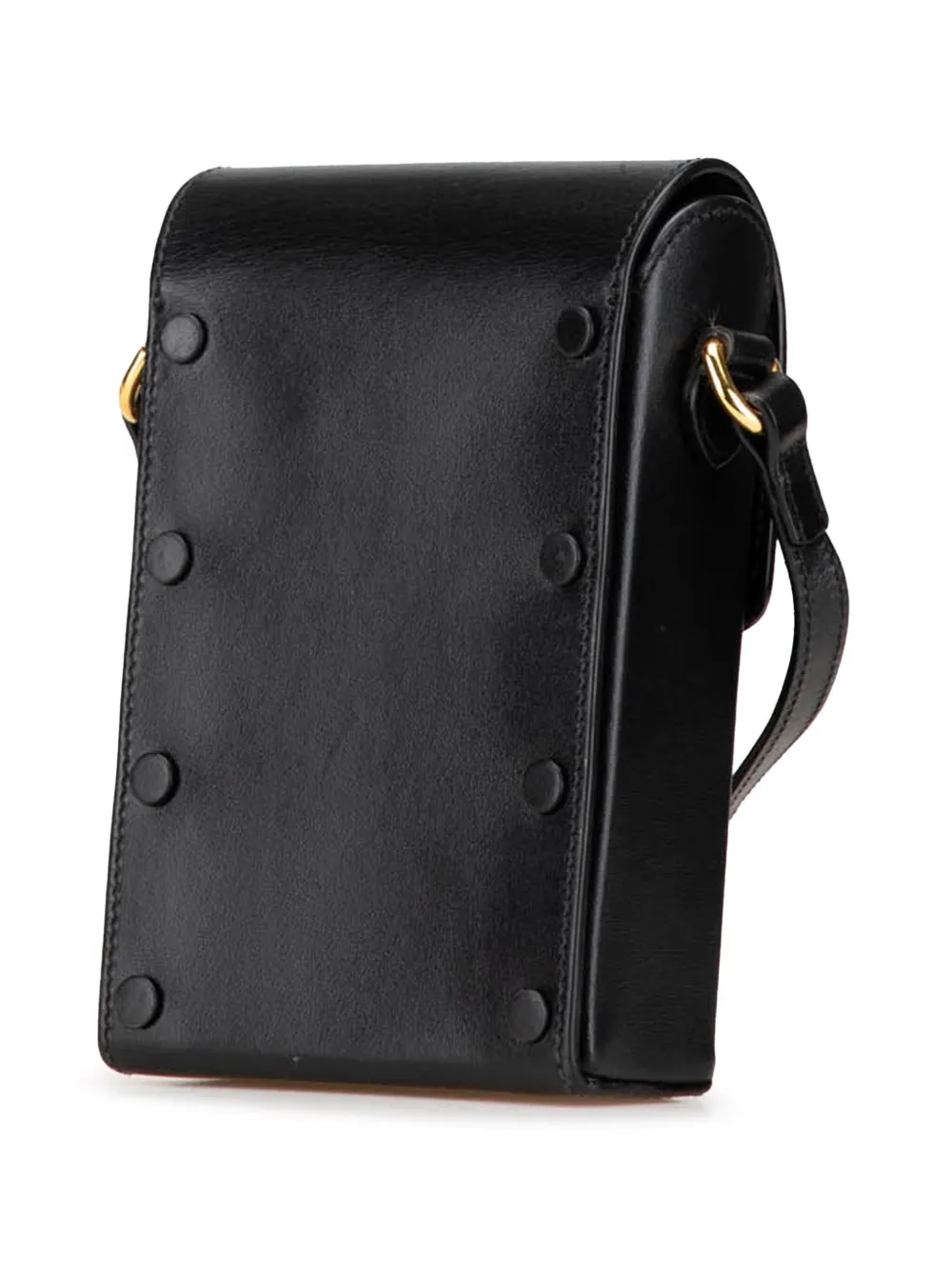 Gucci Pre-Owned 2016-2024 Mini 1955 Horsebit leren crossbodytas - Zwart