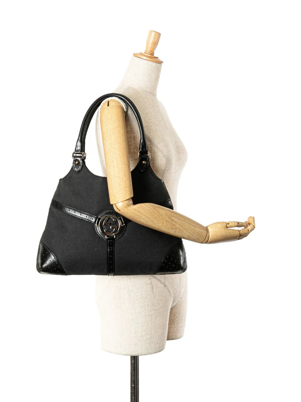 Gucci Pre-Owned Borsa a spalla Reins in tela 2000-2015 | Image 7