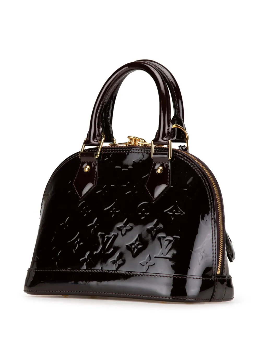 Louis Vuitton Pre-Owned 2013 Monogram Alma BB lakleren satchel - Paars