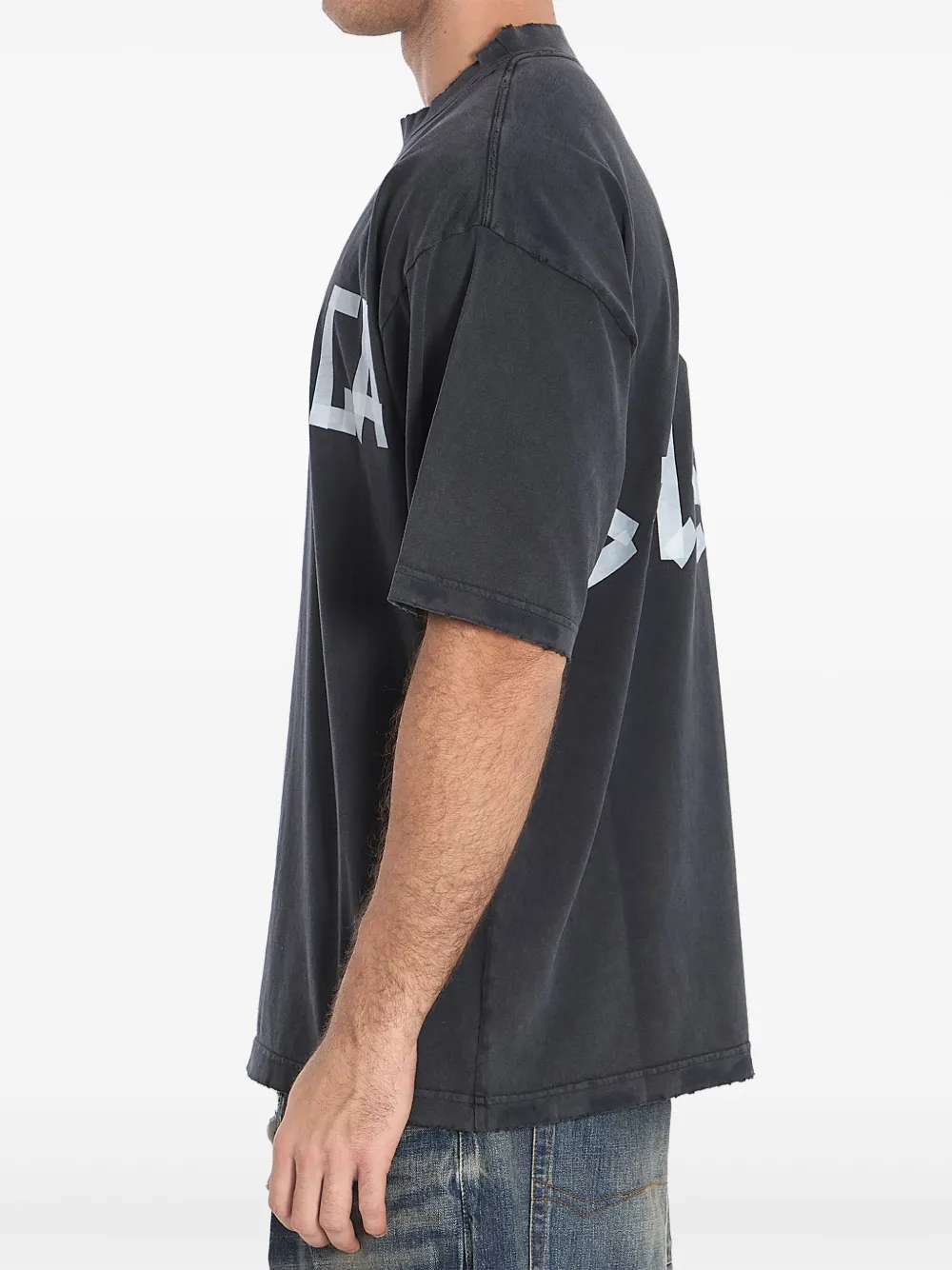 Balenciaga Tape Type T-shirt Zwart