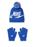 Nike Kids Swoosh beanie hat set - Blue