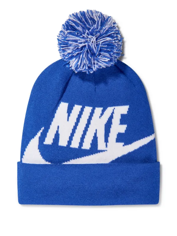 Nike Kids Swoosh Beanie Hat Set Blue FARFETCH IN