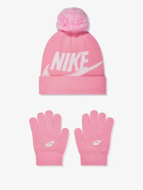 Nike Kids logo-print gloves 