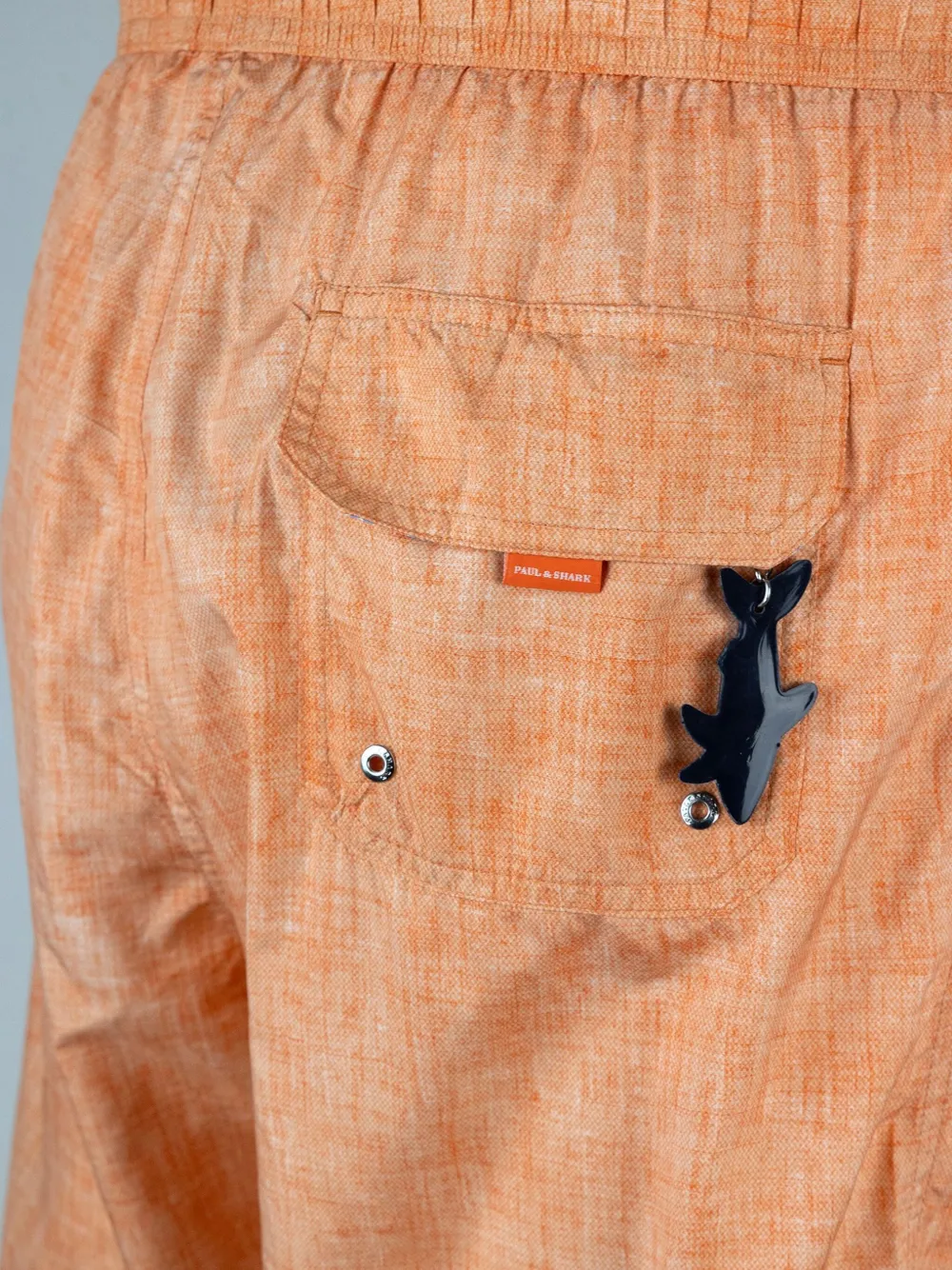 Paul & Shark Zwembroek met logoplakkaat Oranje