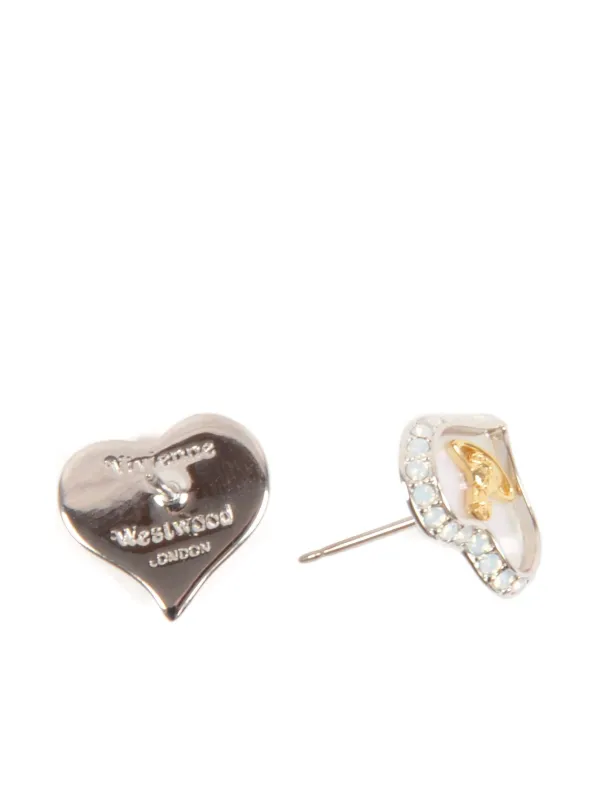 Vivienne Westwood ハート ピアス シルバーカラー Vivienne Westwood ハート ピアス | シルバートーン | FARFETCH JP