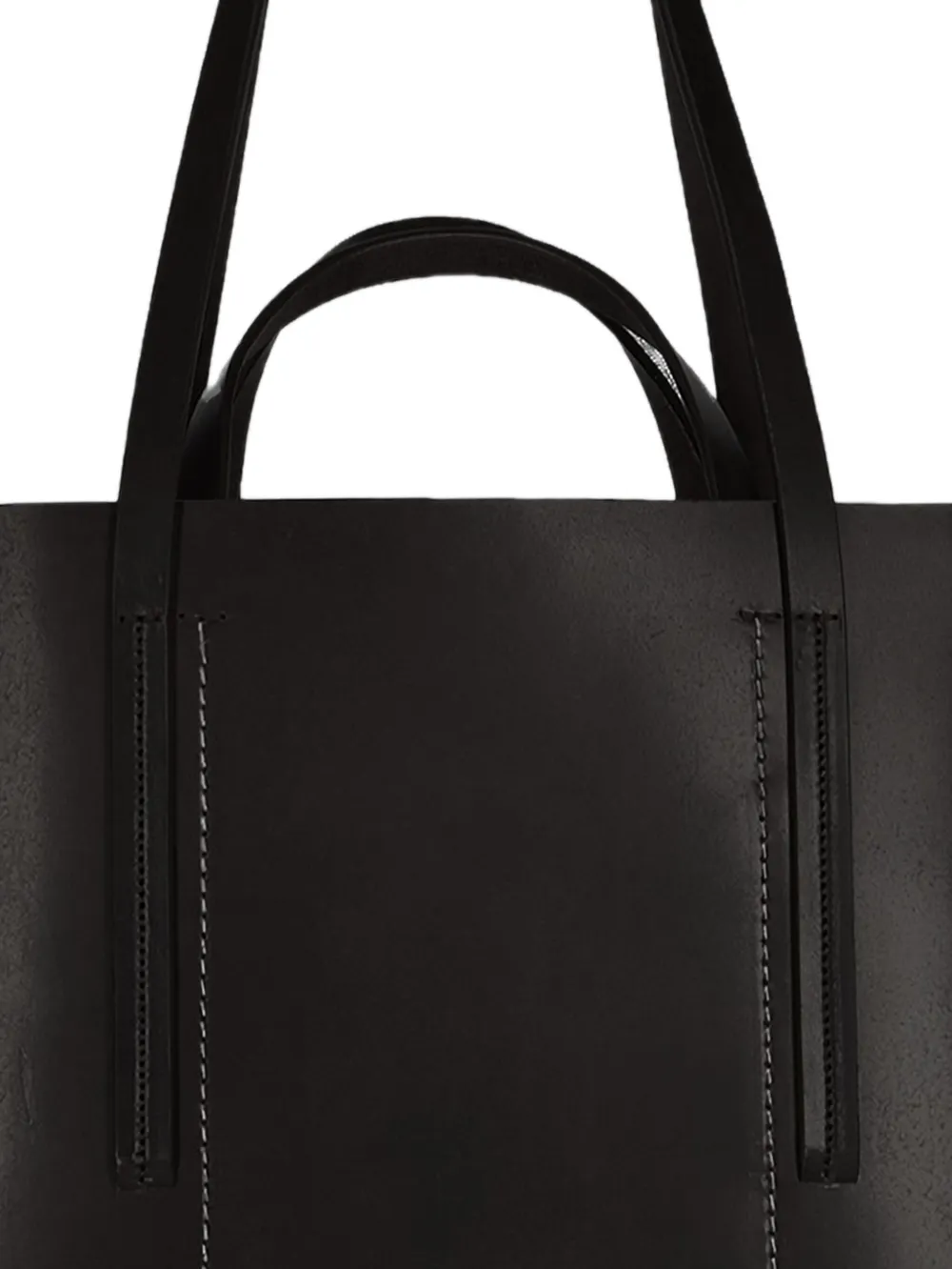 Rick Owens Leren shopper - Zwart