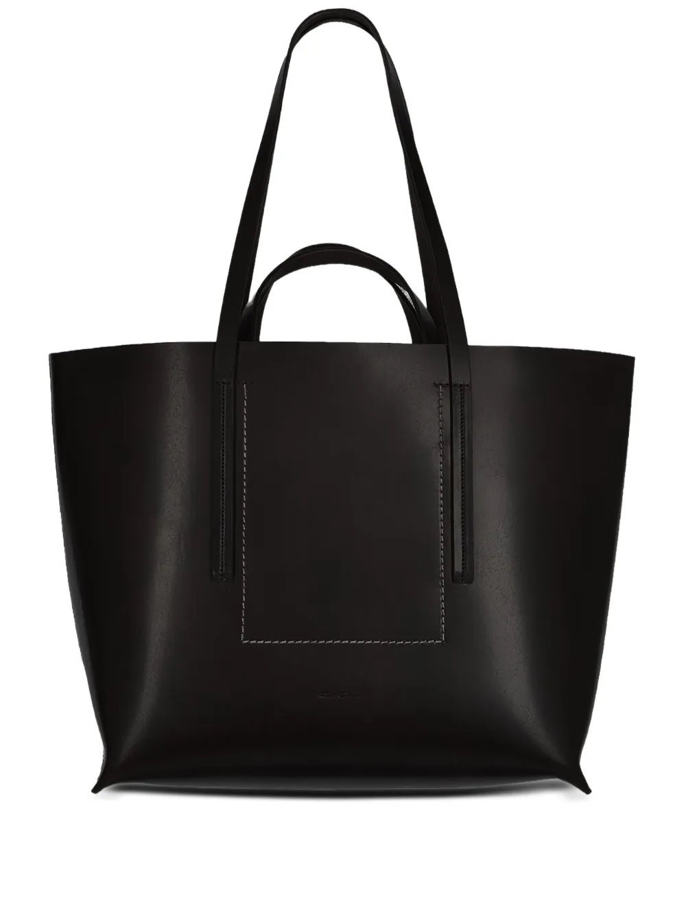 Rick Owens Leren shopper Zwart