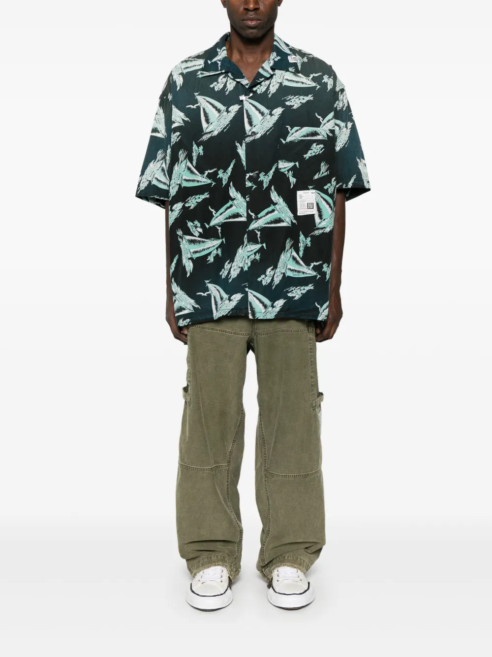 Maison MIHARA YASUHIRO printed shirt - Zwart